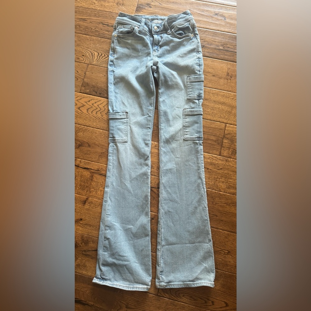American Eagle Outfitters Light Blue Flare Jeans